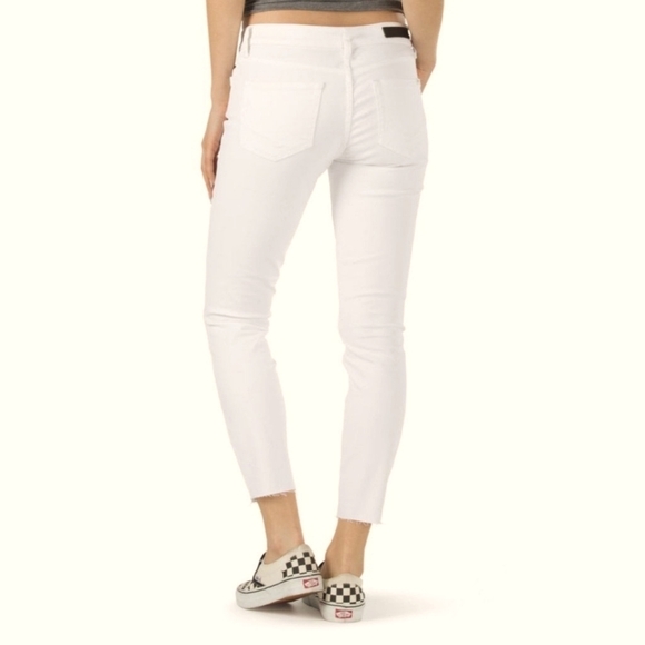 Vans White Distressed Skinny Fray Hem Jeans Size 1/25 NWT - Picture 8 of 8